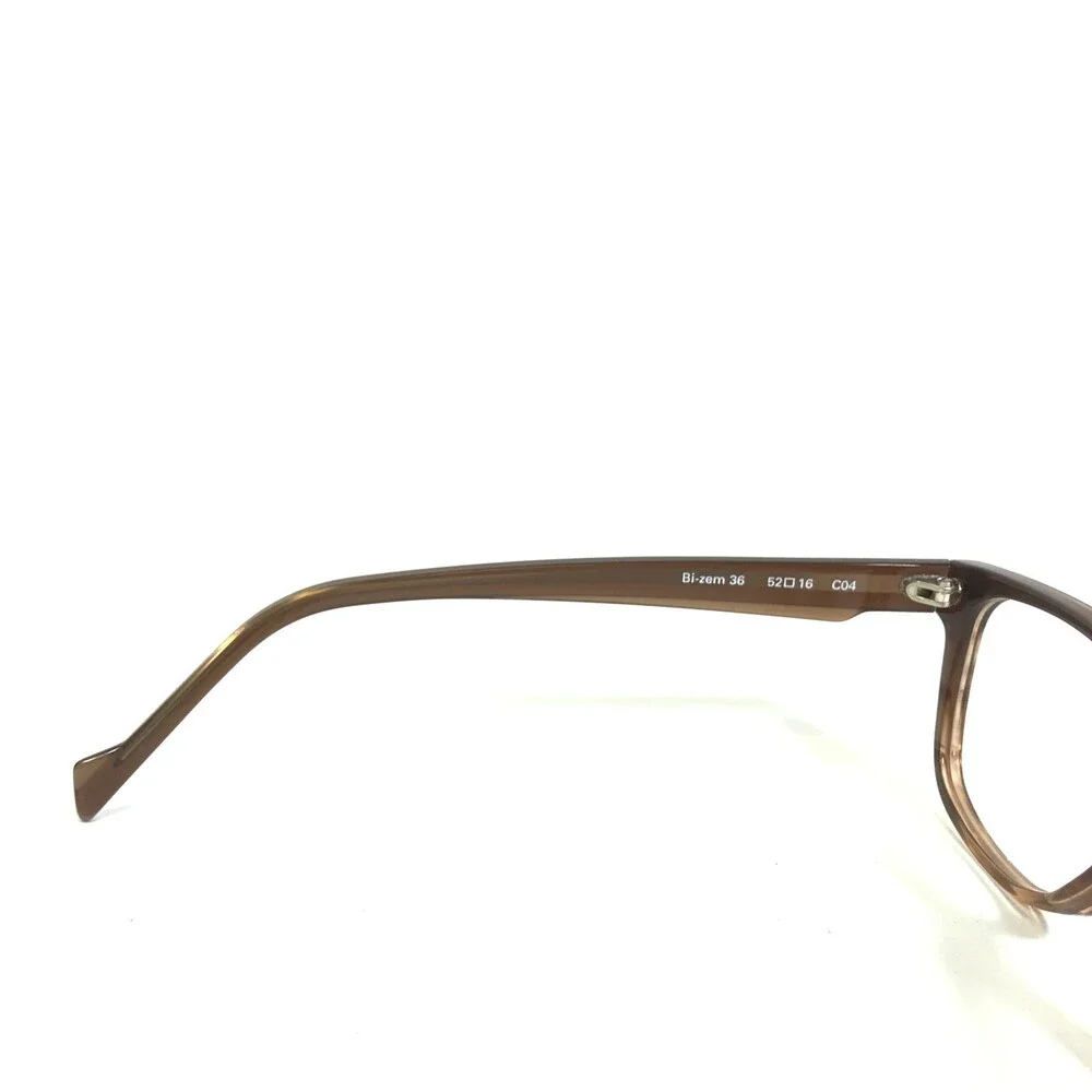 Binoche Eyeglasses Frames Bi-zem 36 C04 Brown Square Full Rim 52-16-135